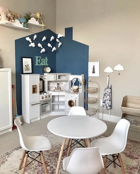 Small Playroom, Baby Playroom, Basement Playroom, Girls Playroom, Toddler Playroom, Kids Playroom Decor, Home Daycare, Playroom Design, Playroom Organization