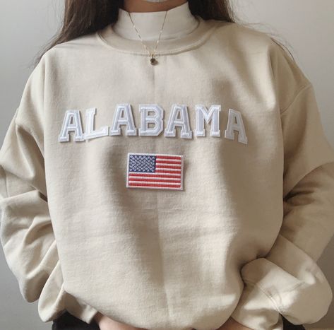 State Sweatshirts, Alabama Shirt, Alabama Sweatshirt, Butterfly Crewneck, Alabama Shirts, Mini Outfit, Trendy Crewneck, Feminist Sweatshirt, Crewneck Vintage