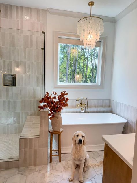 Home Design and Decor | We finally switched out the light over our bathtub almost a year after moving in 😅😊 | Facebook The Light, A Year, Home Design, Bathroom Design, Sweet Home, House Design, Bedroom, Lighting, Design