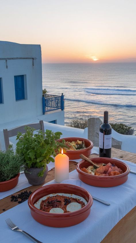 40+ Stunning Outdoor Table Decor Ideas for Every Season Mediterranean Tablescape, Outdoor Table Decor, Mediterranean Aesthetic, Fall Themes, Olive Branches, Tuscan Inspired, Rustic Pottery, Mediterranean Decor, Table Decor Ideas