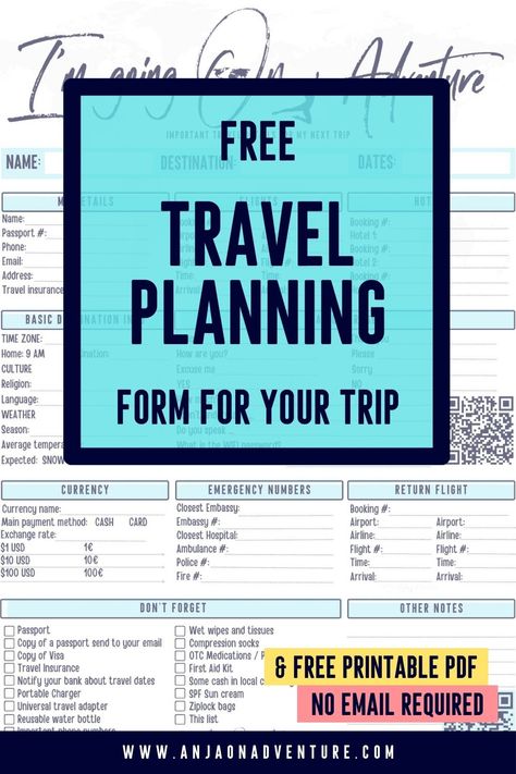 Download my FREE travel planning printable and travel template to have all your trip essentials in one place. Say goodbye to last-minute scrambles and hello to a hassle-free, well-planned adventure. Don't miss out – click now for your free download!

Travel Templates | travel planner | Itinerary | Trip essentials | Tropics travel | Travel checklist

#USA #freeprintable #freepdf #travelplanner #france #italy #spain Travel Itinerary Template Printable Free, Travel Itenary Template, Travel Planner Printable Free, Free Travel Itinerary Template, Travel Planning Template, Free Travel Printables, Trip Planning Template, Trip Planning Checklist, Travel Template