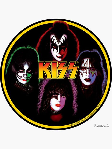 Banda Kiss, Kiss Artwork, Paul Kiss, Kiss Logo, Rock Band Logos, Haring Art, Kiss Pictures, Kiss Art, Band Stickers