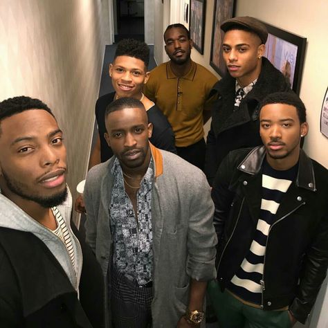 Woody McClain, Elijah Kelley, Bryshere Gray, Luke James, Keith Powers and Algee Smith ❤ Woody Mcclain, Algee Smith, Bryshere Gray, Luke James, Keith Powers, New Edition, Black Excellence, Black Boys, Black Is Beautiful