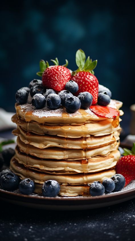 Pancake Presentation, Pancakes Designs, Pancakes Pictures, Pancakes Wallpaper, Pancake Photography, Pancakes Photography, Crepe Breakfast, Pancake Aesthetic, Unique Pancake Recipes