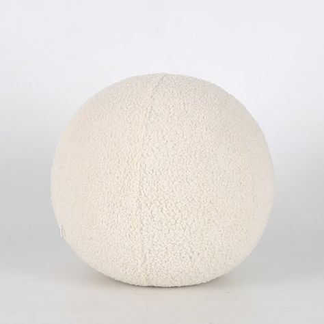 Bubble Pillow Nordic Round Wool Ball Shaped Boucle Solid Color - Etsy Boucle Ball Pillow, Spherical Pillow, Throw Pillows White, Bathroom Storage Shelves, Chandelier Table Lamp, Media Furniture, Bathroom Storage Organization, Christmas Bedroom, Diy Dog