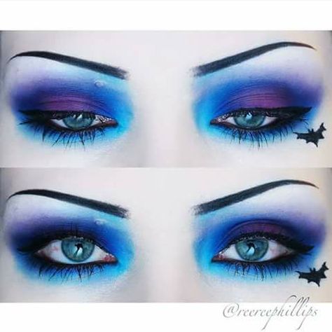 Gothic Blue Makeup, Blue Goth Makeup, Makeup Themes, Funky Makeup, Scene Makeup, Witch Makeup, Emo Makeup, Dope Makeup, Edgy Makeup