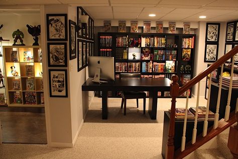 example nerd basement Collection Organization, Comic Storage, Comic Display, Comic Book Display, Dnd Room, Comic Book Room, Comic Room, Comic Book Storage, Nerd Decor