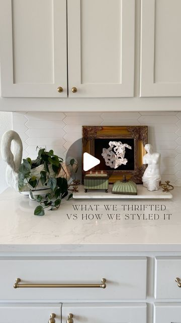 Alexa Mason & Elizabeth Novoa | Neutral Home Decor on Instagram: "WHAT WE THRIFTED VS HOW WE STYLED IT

Comment “SHOP” and be following us to receive a dm with links to the shoppable decor featured in this reel! 

Save this reel for inspo on how to style your finds from your next thrifting adventure! 🙌 we always keep an eye out for unique vessels that can be used as vases, candle holders, or decorative bowls. We also love when we find a vintage piece that we can give new life to like this towel stand! What have you found thrifting lately?? 

#thisiswhyithrift #thrifting #thriftedhome #anthrohome #interiordecoratingideas #parisianinterior #homedecorlovers #ltkhome  thrifted home decor, thrift flip, what I thrifted" Thrift Home Decor, Thrift Flip Decor, Home Decor Thrift, Decorate Ideas, Thrifted Home, Parisian Interior, Thrifted Home Decor, Towel Stand, Thrift Flip