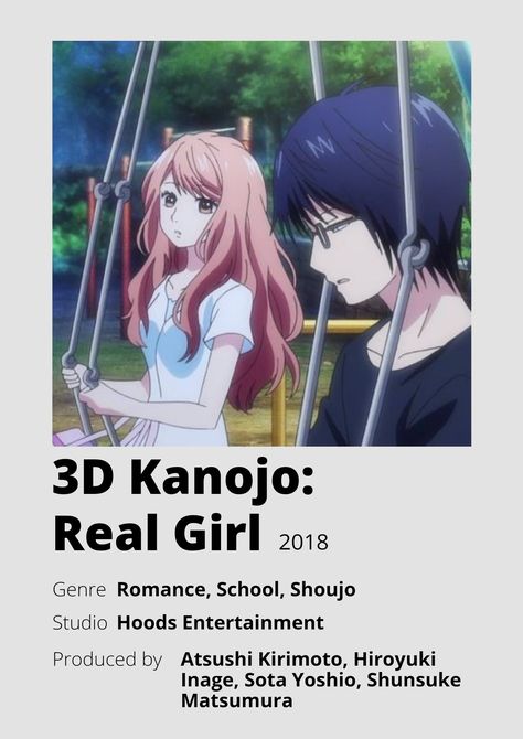 3d Kanojo, Anime Minimalist Poster, Poster Information, Anime English, Comic Book Drawing, Best Romance Anime, Good Anime Series, Poster Anime, Anime Printables