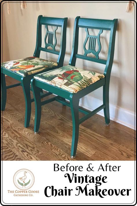 Painting Old Chairs, Wooden Chair Makeover, Decorated Chairs, Paint Chairs, Painted Wooden Chairs, Chalk Paint Chairs, Thrifted Furniture, Upcycle Chair, Eclectic Chairs