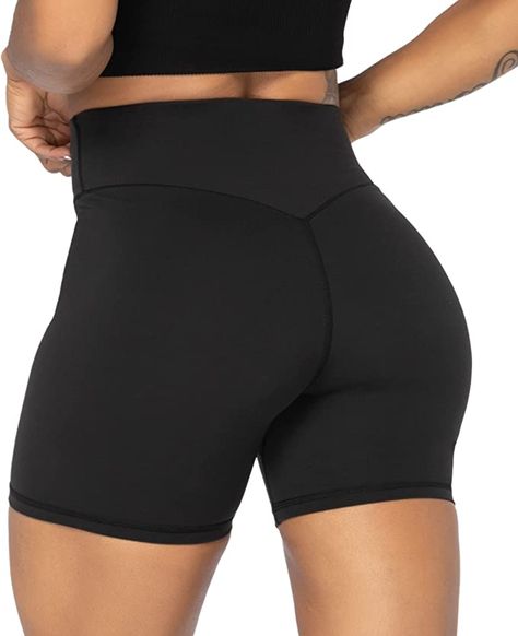 Sunzel Women's Biker Shorts in High Waist Tummy Control with No Front Seam - black, purple, beige, grey, olive green, classic blue, periwinle, lilac Summer Workout Outfits, Biker Shorts Outfit, Summer Workout, Lady Biker, Yoga Workout, Shorts For Women, Squat Proof, Yoga Shorts, Workout Gym