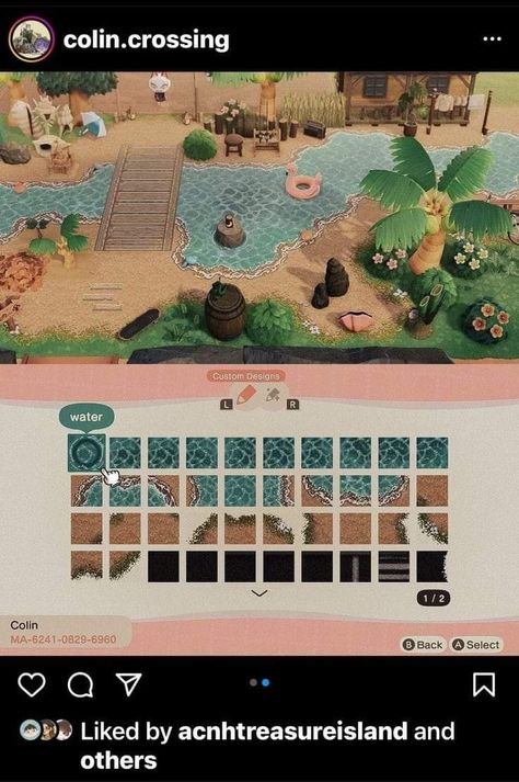 Sand Drawing, Beach Path, Animal Crossing 3ds, Animal Crossing Guide, Animal Crossing Wild World, Path Design, Island Theme, Tropical Animals, Deco Nature