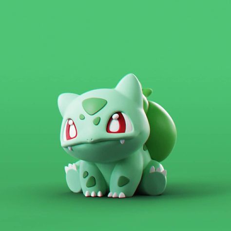 Cute Bulbasaur, Bulbasaur Pokemon, Starter Pokemon, 3d Pokemon, Crea Fimo, Pokemon Project, Pokemon Bulbasaur, Industrial Design Sketch, 3d Printable