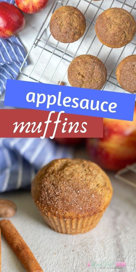 Cinnamon Applesauce Muffins, Healthy Applesauce, Easy Muffin Recipe, Wheat Flour Recipes, Cinnamon Applesauce, Applesauce Muffins, Medicine Tips, Wheat Recipes, Streusel Muffins