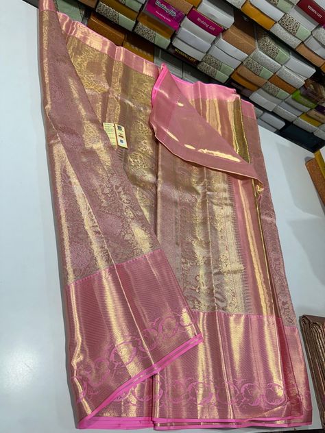 Tissue Kanchipuram Silk Saree, Tissue Sarees, Tissue Silk Saree, Tissue Saree, Kanchipuram Silk Saree, Silk Saree, Silk Sarees, Wedding Gifts, Projects To Try