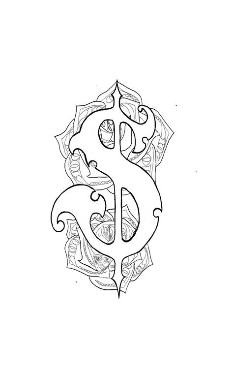 Gangsta Tattoos Outlines, Neck Tattoo Designs Men Drawings, Half Sleeve Tattoos For Women Stencil, Family Tattoo Stencil, Money Tattoo Stencil, Sleeve Stencils Tattoo Designs, Tricep Tattoo Ideas, Money Hungry Tattoo, Neck Tattoo Stencil