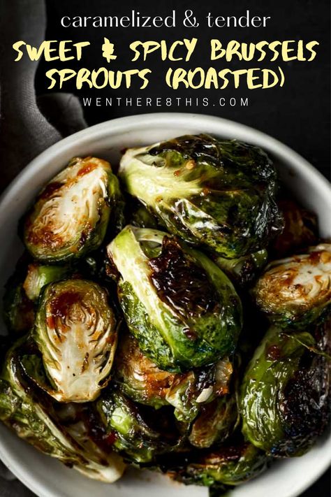 Honey And Soy Sauce, Honey Balsamic, Roasted Brussels Sprouts, Honey Soy, Sprout Recipes, Brussels Sprouts Recipe, Chili Garlic Sauce, Veggie Side Dishes, Balsamic Glaze