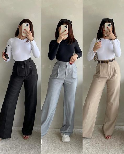 Formal Casual Outfits Women, Pantalon Blanco Outfit, Outfit Formal Mujer, Coffee Doodle, Outfit Elegantes, Business Casual Outfits For Women, Outfit Mujer, Business Casual Outfits For Work, Mama Style