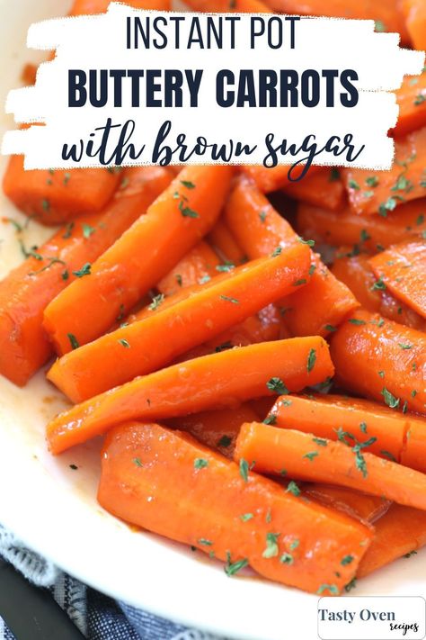 With only a 2 minute cook time, Instant Pot Carrots take 15 minutes to make using minimal ingredients. They make a great side dish for dinners and holiday meals. Cooked Carrots Instant Pot, Pressure Cooker Carrots, Instant Pot Carrots Brown Sugar, Instapot Carrots Brown Sugar, Instant Pot Small Potatoes, Instant Pot Glazed Carrots, Carrots Instapot, Carrots In Instant Pot, Crock Pot Carrots