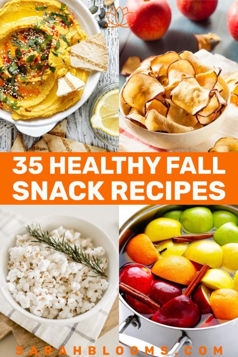 Healthy Fall Treats, Easy Fall Snacks, Autumn Snacks, Fall Recipes Snacks, Healthy Fall Snacks, Snacks To Buy, Healthy Party Snacks, Healthy Hot Chocolate, Pumpkin Recipes Healthy