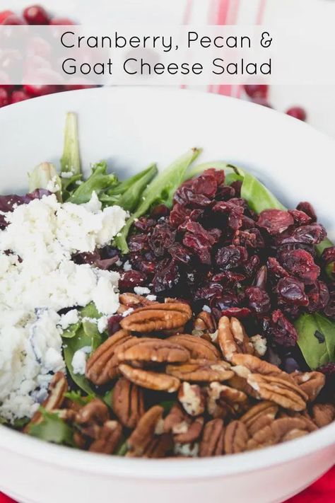 Pecan Salad Recipe, Cranberry Walnut Salad, Brunch Salad, Winter Salad Recipes, Thanksgiving Salad, Side Salad Recipes, Super Salads, Green Salad Recipes, Salad Salad