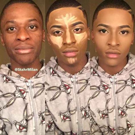 Us ladies already know contouring can be mega complicated, but for dudes to get that effortlessly-chiseled look, it can be just as — if not even more! — confusing. Masc Makeup, Maquillage Goth, Corrective Makeup, Drag Make-up, Power Of Makeup, Male Makeup, Stage Makeup, Makeup For Beginners, Contour Makeup