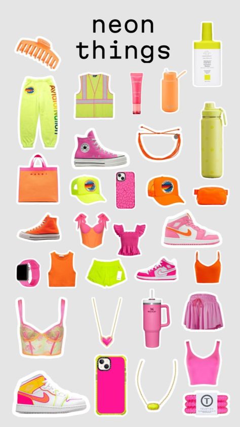 Easter Birthday Decorations, Neon Party Outfits, Preppy Wishlist, Recreate Outfits, Beachy Girl, Spirit Week Outfits, Preppy Accessories, Cute Group Halloween Costumes, Week Outfits