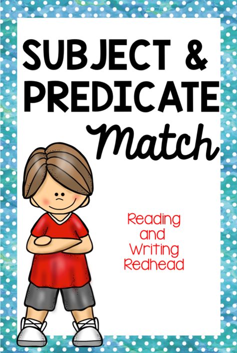 Subjects and Predicates can be fun with this freebie match! Subject Predicate Activities, Subject And Predicate Games, Subject Predicate, 2nd Grade Writing, Teacher Freebies, Small Group Reading, Subject And Predicate, Classroom Freebies, Complete Sentences