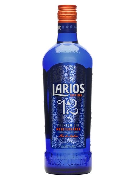 Larios 12 Botanicals Premium Gin : Buy from The Whisky Exchange Premium Gin, Orange Blossom, Vodka Bottle, Gin, Blossom, Packaging, Drinks, Orange, Pins