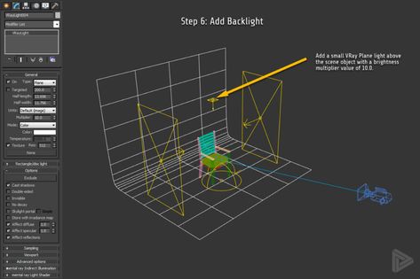 Studio Lighting Setup in 3DS Max + Vray | Rendernode 3d Max Tutorial, Vray Tutorials, Studio Lighting Setups, Modelling Tips, 3ds Max Tutorials, How To Render, Cornice Design, Anatomy Tutorial, Point Light