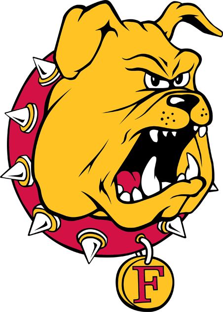 Ferris State Bulldogs Fsu Logo, Ferris State University, Soccer Camp, University Logo, Virtual Museum, Great Logos, Logo Fonts, Sports Logo, Team Colors