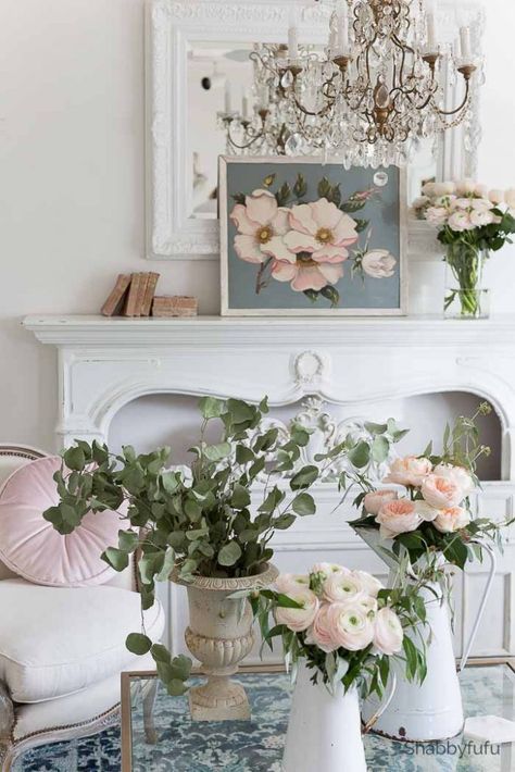 french country spring decorating ideas pink blue Spring Styling Tour with 27 bloggers that is filled with inspiration for decorating your home and rooms for spring. #springdecor #springdecoration #homedecor #springstyle #shabbyfufu Spring Decorating Ideas, French Country Rug, Country Spring, Spring Styling, French Country Living, French Country Bedrooms, Decor Ikea, Spring Decorating, Estilo Country