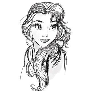 Disney Character Sketches, Character Sketches, Disney Character, Disney Movie, A Drawing, A Girl, Sketch, Disney, Hair