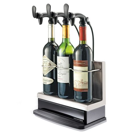 3-Bottle Wine Saver Home - Preservation and Serving System Wine Aerator Pourer, Wine Aerator, Wine Gift Set, Wine Pourer, Wine Preserver, Wine Drinkers, Drink Wine, Wine O Clock, Wine Bottle Stoppers