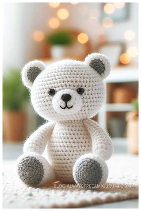 Monday Bear Amigurumi Crochet Free Pattern Free Crochet Bear Pattern Amigurumi, Small Crochet Bear Pattern, Crochet A Bear Free Pattern, Crocheted Teddy Bear Pattern Free, Crochet Teddy Bear Pattern Free Easy Amigurumi, Teddy Bear Crochet Pattern Free, Crochet Patterns Bear, Crochet Bear Pattern Free, Crochet Arigumi