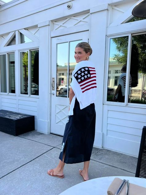 Ralph Lauren 4th Of July, Old Money Fourth Of July Outfit, Memorial Day Outfit Women, Date Night In Outfit, Spring Holiday Outfit, Memorial Day Outfits, Americana Outfits, Cute Date Night, Date Night Looks