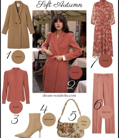 Soft Autumn Capsule Wardrobe 2023, Soft Autumn Monochromatic, Soft Autumn Neutral Colors, Soft Autumn Color Palette Makeup, Soft Autumn Makeup Looks, Created Colorful Soft Autumn, Soft Autumn Outfits Capsule Wardrobe, Soft Autumn Hair Color, Soft Autumn Color Palette Outfits