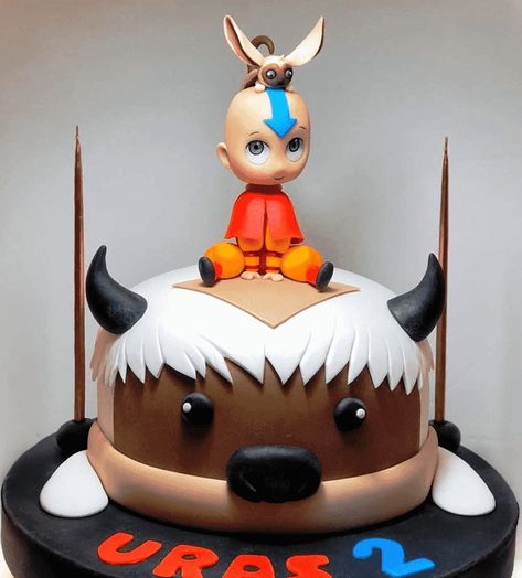 Avatar The Last Airbender Cake, Avatar Cake, 9th Birthday Cake, 7 Birthday, Marvel Cake, Baker Cake, Cake Designs Images, Birthday Inspiration, Cool Cake Designs