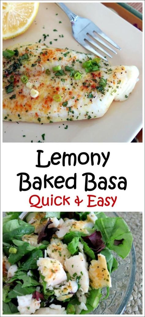 Basa Recipe, Basa Fillet Recipes, Basa Fish Recipes, Cooking Shrimp, Fish Recipes Baked, Cooking Fish, Salad Greens, Fish Salad, Fish Recipes Healthy