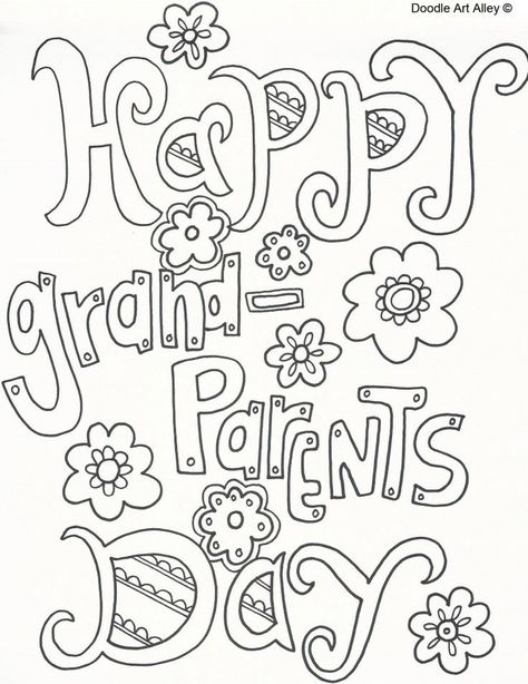 Print Off a Free Grandparents Day Coloring Page: Free, Printable Grandparents Day Coloring Pages from Doodle Art Alley Grandparents Day Preschool, Grandparents Day Poem, Grandparents Day Activities, Grandparents Day Cards, National Grandparents Day, Grandparents Day Crafts, Happy Grandparents Day, Grand Parents, Grandparents Day Gifts