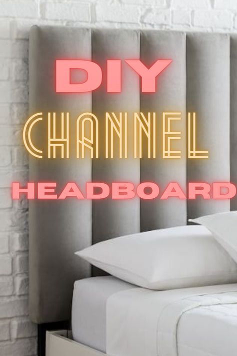 Hey there, here is a really helpful video of how to create a DIY tufted headboard. Click the link. Diy Channel Headboard, Diy Fluted Headboard, Cheap Diy Headboard, Diy Upholstered Headboard, Channel Tufted Headboard, Diy Tufted Headboard, Tufted Upholstered Headboard, Tall Headboard, Diy Headboard