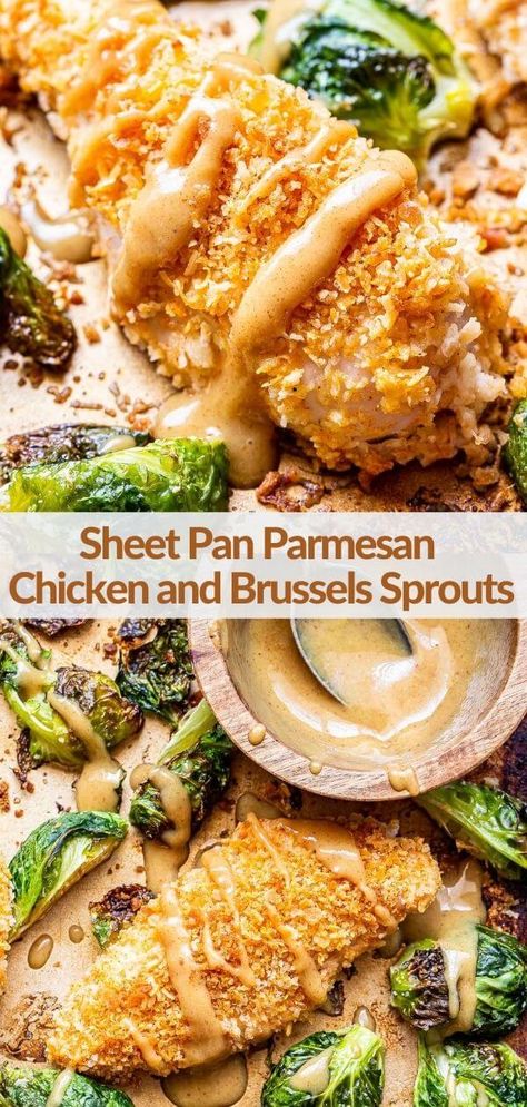 Dinner With Brussel Sprouts, Runner Recipes, Chicken And Brussels Sprouts, Chicken Brussel Sprouts, Pan Chicken Breast, Recipe Runner, Easy Sheet Pan Dinner, Roasted Sprouts, Sheet Pan Dinners Chicken