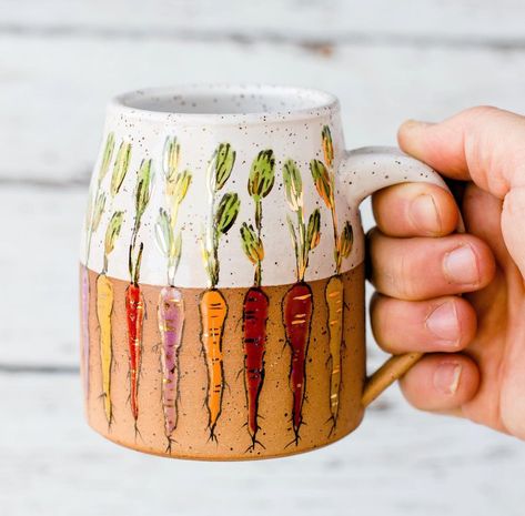 Emily Bart | ✨ I can’t wait to make more of these mugs. My shoulder is still out of commission which means I’m finding other ways to create art without… | Instagram Diy Ceramic Mugs Paint, Diy Pottery Mug, Pottery Kettle, Cottagecore Items, Incense Diffuser, Handmade Pottery Mugs, Boho Decor Ideas, Creation Art, Tanah Liat