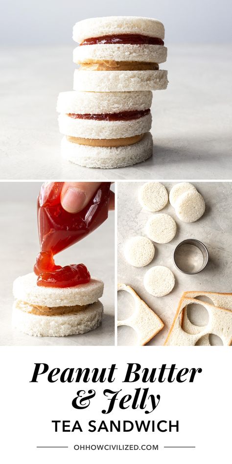 Pbj Tea Sandwiches, Cute Tea Sandwiches, Dessert Tea Sandwiches, Cute Sandwiches For Party, Diy Tea Sandwiches, Valentine Tea Sandwiches, Cheap Tea Party Food, Tea Foods Party, At Home Tea Party For Kids