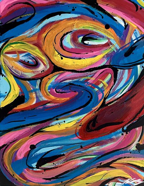 Artsy Aesthetic, Boho Art, Starry Night, Swirl, Abstract Painting, Abstract Art, Art