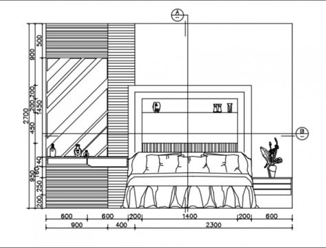 Bedroom interior design project detail dwg file Sectional Elevation, Bedroom Layout Design, Double Bed Designs, Elevation Drawing, Architecture Portfolio Design, Tropical Bedrooms, Interior Architecture Drawing, Ceiling Design Living Room, Interior Design Sketches