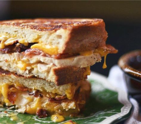 Learn more about Chicken Bacon Ranch Grilled Cheese from SideChef! Ranch Grilled Cheese, Roast Chicken Leftovers, Cheese Steak Sandwich, Grilled Cheese Recipes, Grilled Sandwich, Chicken Bacon Ranch, Bacon Ranch, Grilled Cheese Sandwich, Bacon Cheese