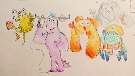 Monsters At Work Fanart, Monsters Inc Fanart, Monsters At Work, Monsters Inc University, Monster Inc, Disney And Pixar, Monster University, Monsters Inc, Disney Pixar