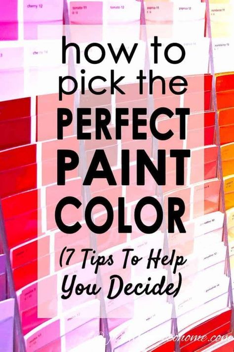 GREAT ideas for choosing the right paint colors for your home! I love how easy the steps are and it really makes deciding on a paint color much easier! #fromhousetohome #paintcolor #decoratingtips #homedecor #paint #wallpainting Guest Bedroom Makeover, Choosing Paint Colours, Beige Paint, Choosing Paint, Trending Paint Colors, Interior Decorating Tips, Perfect Paint Color, House Color Schemes, Storing Paint