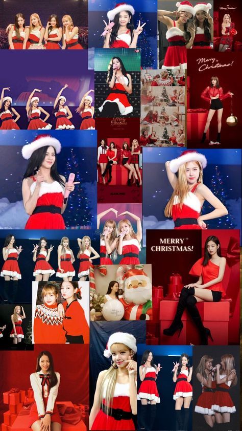 Blackpink Wallpaper Christmas, Cute Blackpink Wallpaper, Kpop Christmas Wallpaper Blackpink, Blackpink Christmas Wallpaper, Kpop Christmas Wallpaper, Black Pink Christmas, Blackpink Christmas, Bad Case Of Stripes, Merry Christmas Wallpaper